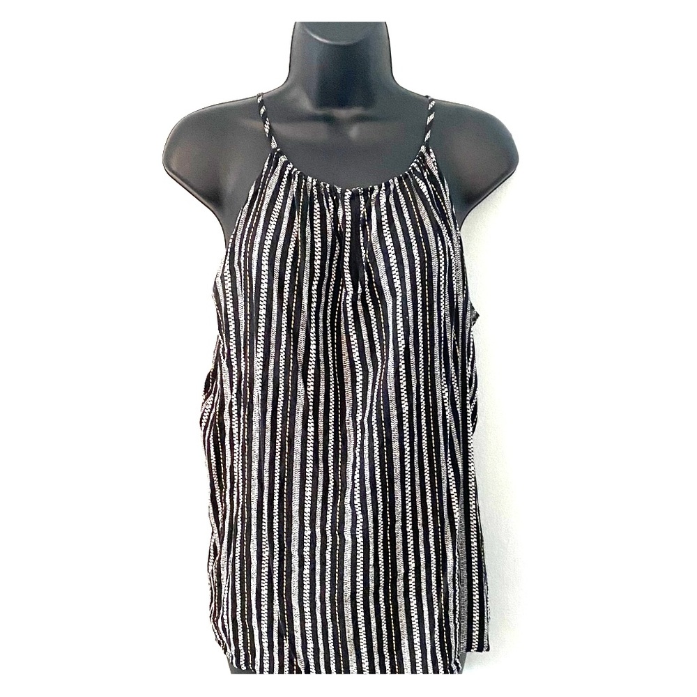 3/$20 Old Navy black and white tank